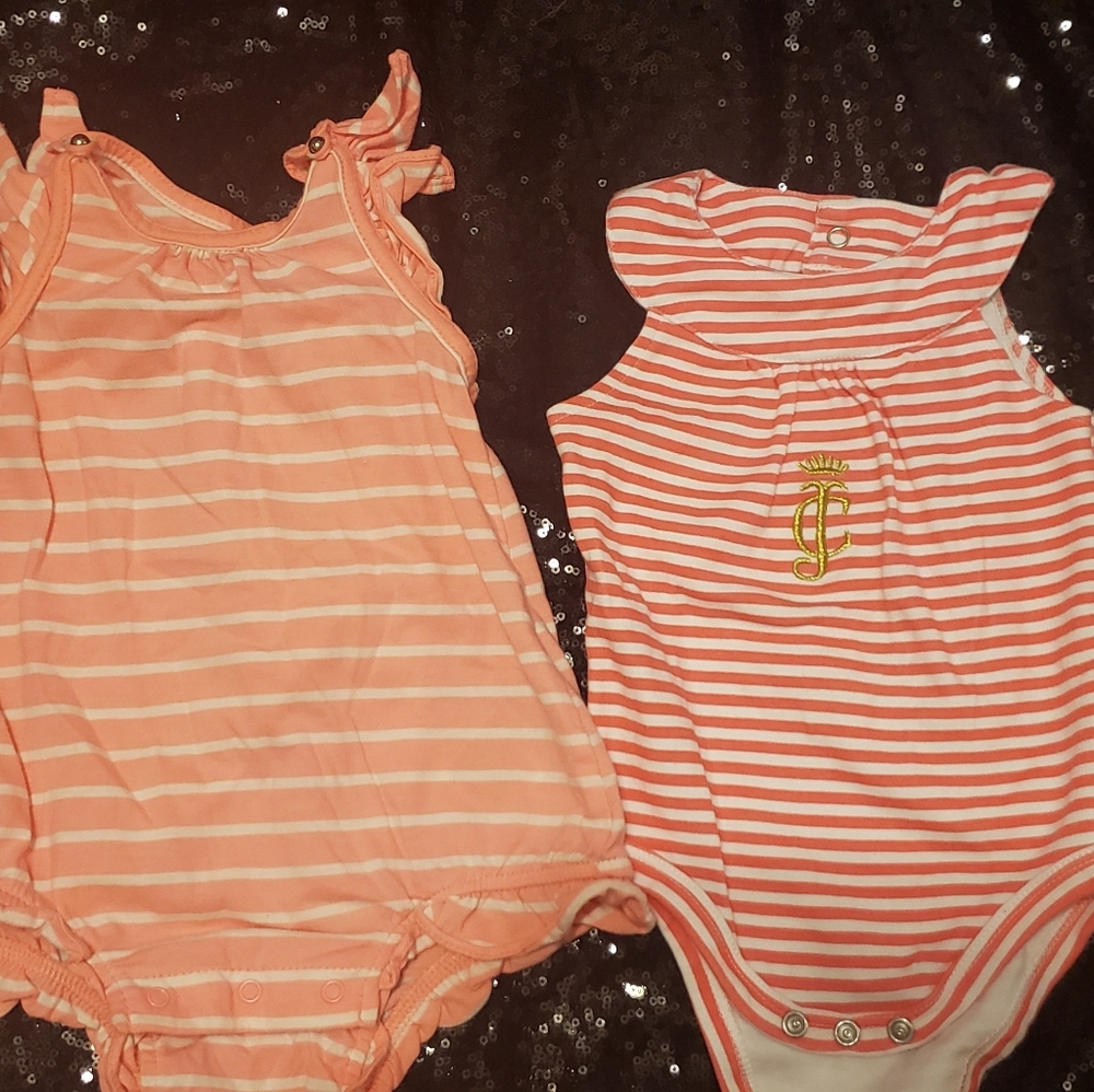 2 striped tank onesies